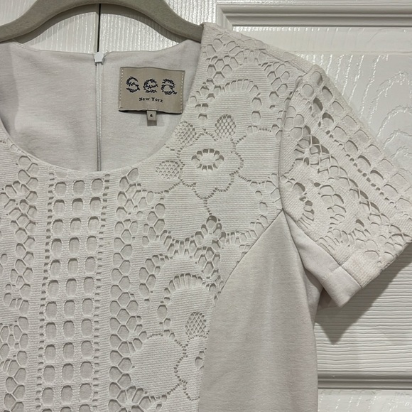sea New York Lace Dress Womens White Size 4 - Picture 3 of 5